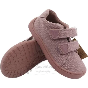 Chlapecké polobotky Dětské plátěné barefoot boty Protetika KORO Old pink - vel. 34