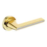 Kuchinox Elika, klika na dveře, bílá-zlatá lesklá, LAV-KAE_G00W