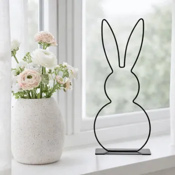 Velikonoční dekorace G. WURM Kovový zajíc Coney 50 cm L