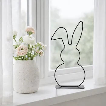 Velikonoční dekorace G. WURM Kovový Coney zajíc 39 cm M