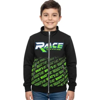 Chlapecká mikina CHLAPECKÉ MIKINY FM0263 ČERNÁ Velikost: 158, Barva: Černá