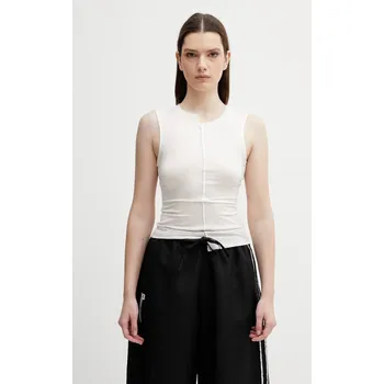 Top Y-3 W KNIT DD TANK, S, béžová, 80X