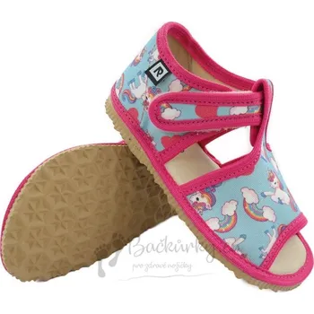 Chlapecké bačkory Dětské inovativní pantofle RAK 100014-4 Jednorožec - vel. 20
