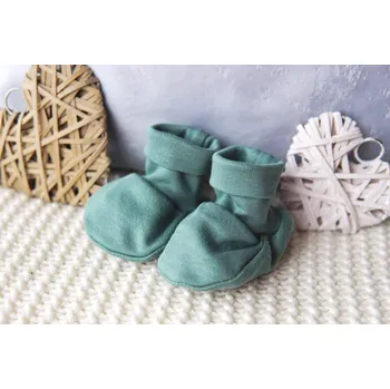 Capáčky AMÁLKA Kojenecké bavlněné capáčky, kaktusově zelené Velikost: 56-68