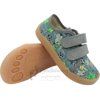 Chlapecké bačkory Dětské barefoot plátěnky Froddo G1700379-15 GREY - vel. 20