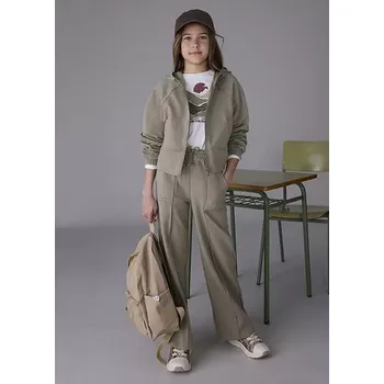 Dívčí legíny Dívčí volnočasové kalhoty Mayoral 7579-111 khaki zelené velikost 152