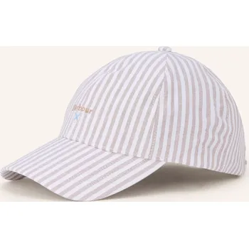 Kšiltovka Barbour Pánská Čepice Cresswell, bílá / béžová, one size