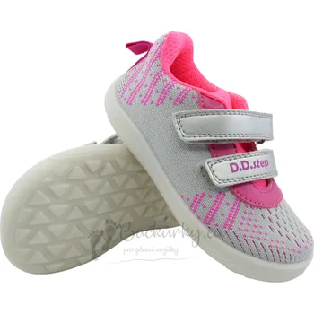 Chlapecké sandály Barefoot plátěné tenisky D.D.Step F093-51399E Light grey - vel. 32