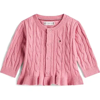 Kojenecký kardigan Tommy Hilfiger KN0KN02110.9BYA růžová 30X, vel. 80