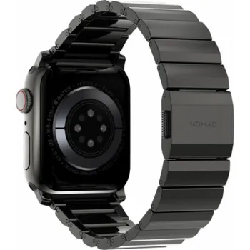 Sporttester Nomad řemínek pro Apple Watch 44-49 mm - Steel Band/Graphite Hardware