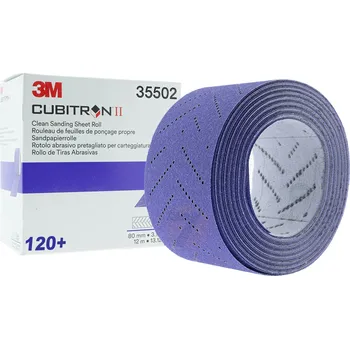 Brusný papír 3M 737U Cubitron II brusný pás, suchý zip, P120, (perforované 80 x 70 mm) role 12m