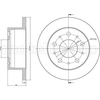 Brzdový kotouč Brzdový kotouč METELLI 23-0732