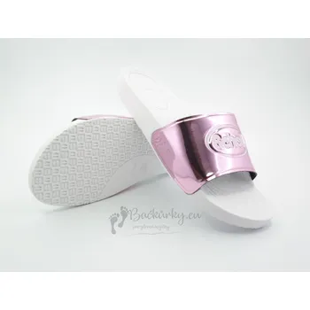 Dámské pantofle Pantofle SCHOLL WOW general comfort pink/white - vel. 35