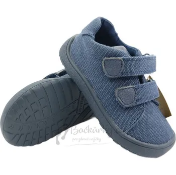 Chlapecké polobotky Dětské plátěné barefoot boty Protetika KORO Navy - vel. 34
