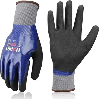 HPHST Voděodolné pracovní rukavice s nitrilovým povlakem Voděodolné a olejotěsné zahradnické