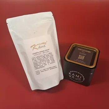 Kamikava Ethiopia Sidamo Decaf water process - 250g - káva zrnková - 100% arabica