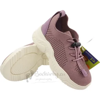 Chlapecké polobotky Dětské plátěné tenisky Protetika BAFY Purple - vel. 28