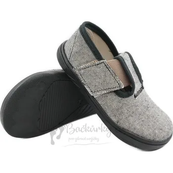 Chlapecké bačkory Bačkory Pegres Skinny Barefoot SBF10F Černá - vel. 20