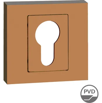 Dveřní kování Kuchinox Kuchinox, rozeta ke kličce s otvorem pro cylindrickou vložku, měděná matná, LAV-LK5_802A