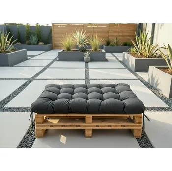 Podsedák Paletový prošívaný sedák ALEX 120x80 cm color 02A antracit Mybesthome