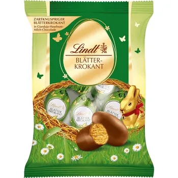 Čokoláda Lindt Blätterkrokant vajíčka 85g