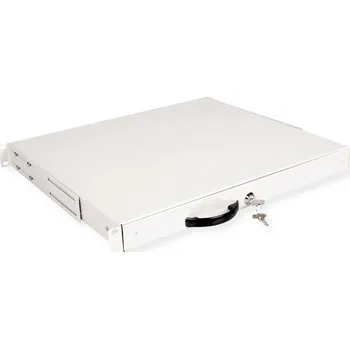 Rozvaděč Roline Uzamykatelná zásuvka do 19'' rozvaděče, 1U, 400 mm, šedá