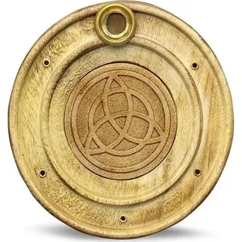 Čajovna Mani Bhadra Mani Bhadra Stojánek na vonné tyčinky a kužely Triquetra (Keltský uzel), 10 cm
