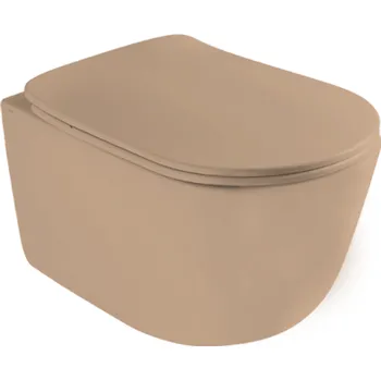 Klozet Axa Wc závěsné Eva béžová mat zadní odpad 8801010