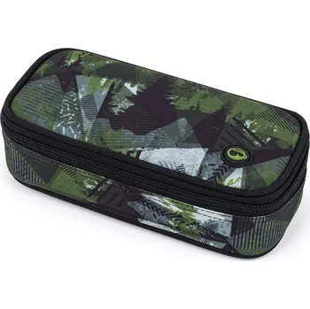 Dětské zboží Bagmaster BAG 26 A studentský penál – zeleno-šedý