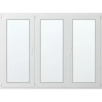 Okno Trojkřídlé plastové okno 206x144