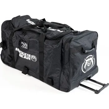 Sportovní taška Hokejová taška Hockey Bear Wheel Bag Upgraded JR - černá/bílá