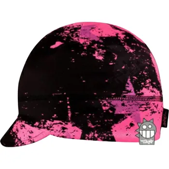 Čepice Dráče Bart023 Dívčí funkční čepice s kšiltem černá/růžová
