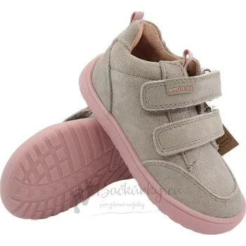 Chlapecké polobotky Dětské barefoot boty Protetika VIKI Beige - vel. 32