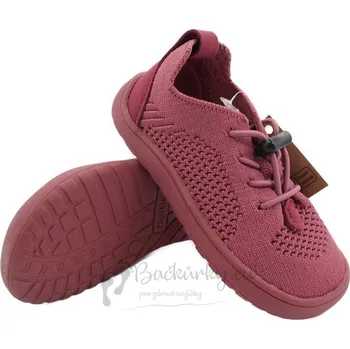 Chlapecké polobotky Dětské plátěné barefoot boty Protetika GAEL Bordo - vel. 31