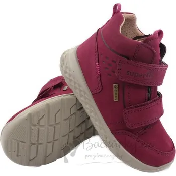 Chlapecké polobotky Dětské boty SUPERFIT 1-000367-5000 nubuk červená - vel. 23