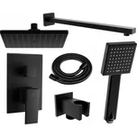 Mexen Uno DR45, podomítková sprchová sestava s dešťovou sprchou + Box, černá, 71435DR45-70