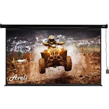 Elektronika AVELI, roleta s elektrickým motorem, 120", (16:9), černý tubus