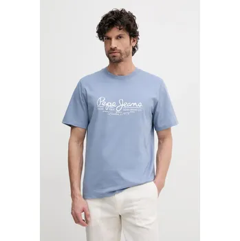 Pánské tričko Bavlněné tričko Pepe Jeans DUMAS TEE PM509769 modrá 05X, vel. XXL