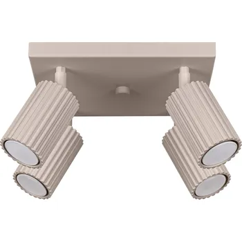 Bodové svítidlo Stropní svítidlo Karbon, 4x tmavěbéžové hliníkové stínítko, (možnost polohování)