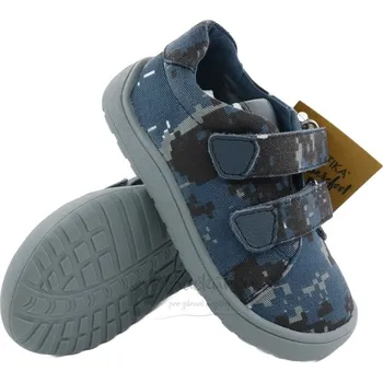 Chlapecké polobotky Dětské barefoot boty Protetika Roby blue - vel. 19