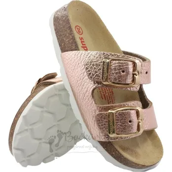 Chlapecké sandály Dětské ortopedické pantofle SUPERFIT 1-800111-9000 bronz - vel. 40