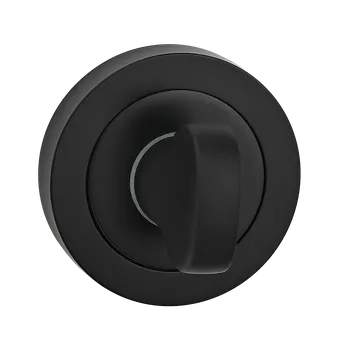 Dveřní kování Kuchinox Kuchinox, rozeta ke kličce pro WC zámek, černá matná, LAV-LO1_913A