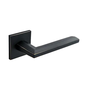 Dveřní kování Kuchinox Libia, klika na dveře, černá matná-zlatá lesklá, LAV-KLI_700A