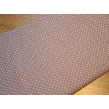 Pro útulný domov bavlněná látka LEVANDULOVÁ s bílými puntíky 2mm