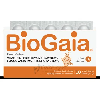 Lék BioGaia ProTectis 1×10ks, žvýkací tablety