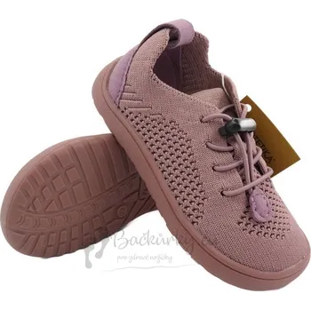 Chlapecké polobotky Dětské plátěné barefoot boty Protetika GAEL Old pink - vel. 35