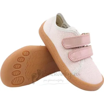 Chlapecké bačkory Dětské barefoot plátěnky Froddo G1700379 PINK SHINE - vel. 37