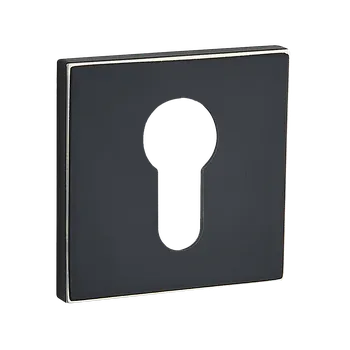 Dveřní kování Kuchinox Kuchinox, rozeta ke kličce s otvorem pro cylindrickou vložku, černá-zlatá, LAV-LK6_702A