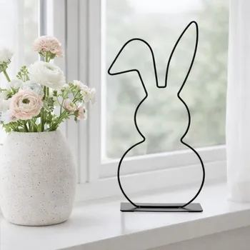 Velikonoční dekorace G. WURM Kovový Coney zajíc 50 cm L