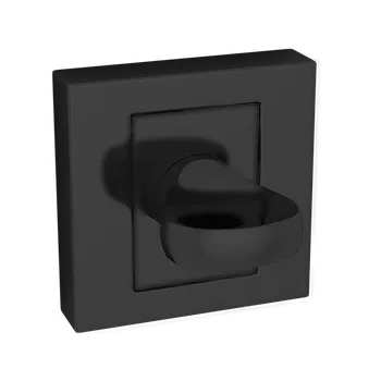 Dveřní kování Kuchinox Kuchinox, rozeta ke kličce pro WC zámek, černá matná, LAV-LK5_903A